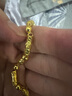 金世喜黃金項鏈男 999足金三合一金項鏈全家福金鏈子竹節(jié)橄欖珠金項鏈 鏈長50CM金重22.75g 曬單實拍圖