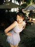 栢啟歆泳衣女運(yùn)動(dòng)風(fēng)顯瘦連體遮肚顯瘦運(yùn)動(dòng)休閑帶胸墊度假溫泉泳衣 香芋紫運(yùn)動(dòng)連體泳裝 均碼 【80-125斤】 曬單實(shí)拍圖