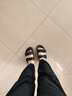 斯凱奇（SKECHERS）拖鞋女士秋季外穿一腳蹬運動(dòng)涼拖鞋厚底增高EVA沙灘鞋111590 曬單實(shí)拍圖