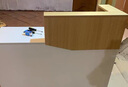 第一森林收銀臺公司前臺接待臺餐飲商用小型吧臺美容服裝店柜臺機(jī)構(gòu)前臺桌 【主圖丨熱賣款】云溪白100CM 曬單實拍圖