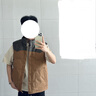 蓋璞男裝秋冬撞色拼接防風(fēng)立領(lǐng)羽絨服馬甲百搭背心外套637540 曬單實(shí)拍圖