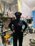 蕉內涼皮收腰防曬衣女士冰絲護手背防曬服夏 黑色 L 曬單實(shí)拍圖