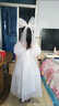 雷姆汀女童公主裙新款兒童演出連衣裙女孩超仙網(wǎng)紗裙子中大童禮服裙 白色   下單贈配頭紗 120 曬單實(shí)拍圖