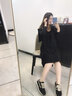 內(nèi)增高女鞋2025秋季新款厚底真皮加絨休閑老爹鞋黑色輕便阿甘鞋潮 黑色-單里【隱形增高7cm】 36 曬單實(shí)拍圖