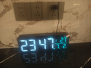 三每WiFi電子時(shí)鐘客廳電視柜臺(tái)鐘智能聯(lián)網(wǎng)自動(dòng)對(duì)時(shí)桌面大屏農(nóng)歷日期W1 酷炫黑 曬單實(shí)拍圖