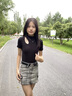 嘉麗薇短袖t恤女夏2025新款黑色韓版鏤空半高領(lǐng)t恤女正肩小個(gè)子緊身上衣 黑色【半高領(lǐng)鏤空】 M ( 90-102斤 ) 曬單實(shí)拍圖