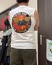 凡黛克無(wú)袖T恤打底衫夏季薄款高彈力冰絲速干戶(hù)外運動(dòng)背心男印繡字logo 【150g超導絲】冰絲速干-骨白色 XL 曬單實(shí)拍圖