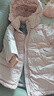 笛莎（DEESHA）女童加厚長(cháng)款羽絨服2025冬季新款保暖連帽外套女寶寶童裝兒童上衣 奶油粉 100 【充絨量：78.2g】 曬單實(shí)拍圖