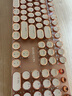 前行者V20 104鍵有線無(wú)線機(jī)械鍵盤鼠標(biāo)套裝藍(lán)牙三模朋克高顏值女生辦公電腦筆記本平板iPad用蜜粉軸 奶茶 曬單實(shí)拍圖