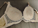 浪莎（LangSha）輕奢高檔品牌內(nèi)衣女收副乳聚攏調(diào)整型防下垂上托大碼文胸罩200斤 紫色花(無(wú)鋼圈) 85D 38D 曬單實(shí)拍圖