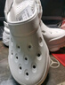 斯凱奇（Skechers）【成毅同款】春夏海豚泡泡鞋|女輕質厚底洞洞鞋清新百搭涼拖鞋 乳白色/OFWT 37 曬單實拍圖