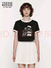 Teenie Weenie小熊女裝簡約時(shí)尚早秋V領(lǐng)格紋休閑通勤學(xué)院針織背心 灰色 L 170 曬單實(shí)拍圖