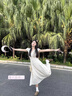 艾美琦美（AIMEIQIMEI）小個(gè)子氣質(zhì)法式碎花連衣裙子女裝夏天女2025年新款顯瘦度假風(fēng)長(zhǎng)裙 圖片色 M 曬單實(shí)拍圖