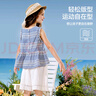ASK JUNIOR兒童套裝夏中大童木耳邊無袖背心上衣蕾絲五分褲兩件女童   140 曬單實(shí)拍圖