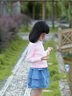 巴拉巴拉balaone童裝兒童毛衣女童2025新款春秋裝打底衫毛衫圓領(lǐng)套頭上衣 夢幻粉60355 130 曬單實(shí)拍圖