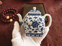 鐘家窯（Zhong' s Kiln）鐘家窯陶瓷茶壺柴窯青花手工手繪點工纏枝紋小號功夫泡茶壺小單壺 曬單實拍圖