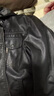 皮爾卡丹（pierre cardin）皮衣男新款青年薄款帥氣潮流翻領(lǐng)時尚休閑修身加絨加厚PU皮夾克 8717-黑色 升級版 薄款 2XL 建議130-145斤以內(nèi) 曬單實拍圖