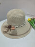 喜蘇萊夏天中老年人媽媽帽子薄款大檐遮陽(yáng)帽透氣涼盆帽奶奶防曬太陽(yáng)帽。 花朵時(shí)尚草帽【米黃】 均碼頭圍53-58cm【配防風(fēng)繩】 曬單實(shí)拍圖