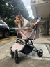 依比呀呀（ibiyaya）狗狗推車小型犬寵物手推車貓咪一鍵折疊泰迪比熊雪納瑞博美FS1670 FS2470卡其棕 曬單實拍圖
