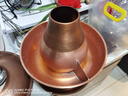 郭一元銅火鍋純銅電炭?jī)捎貌咫娔咎笺~火鍋加厚暖鍋老北京涮羊肉銅鍋火鍋 34cm鴛鴦鍋電炭?jī)捎?-8人 34cm 曬單實(shí)拍圖