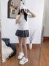 馬克華菲女鞋厚底板鞋女2025夏季新款時尚增高透氣帆布鞋女運動休閑鞋 海天藍 37 （標準運動鞋尺碼） 曬單實拍圖