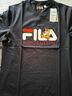 FILA 斐樂(lè)官方男子針織短袖衫2025夏新款狐貍刺繡休閑舒適純棉T恤 曬單實(shí)拍圖