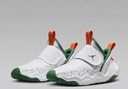 NIKE JORDAN 耐克男女童休閑運動鞋AJ23/7輕盈舒適魔術(shù)貼易穿脫兒童鞋 足球灰/松綠/白/亮桔 33.5 【建議腳長21cm】 曬單實拍圖