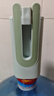 雙槍抽水器桶裝水辦公家用飲水機(jī)電動(dòng)抽水泵壓水器定量可折疊淺綠色 曬單實(shí)拍圖