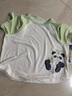 babycare山茶花短袖套裝2025春夏新款短袖短褲家居服寶寶睡衣 奶白綠 120  曬單實(shí)拍圖