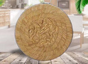 紀文天然楠竹菜板加厚圓形商用豬肉檔剁骨板剁肉菜墩家用切菜砧板 直徑45cm 厚10cm(雙圈商用) 曬單實(shí)拍圖