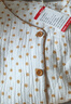 浪莎（LangSha）田園風(fēng)純棉雙層紗布睡衣女V領(lǐng)開(kāi)衫長(cháng)袖長(cháng)褲春夏薄款全棉家居服套 黃點(diǎn)點(diǎn)-V領(lǐng)縐布長(cháng)套 M 建議90-120斤 曬單實(shí)拍圖