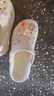 名創(chuàng)優(yōu)品（MINISO）洞洞鞋男女夏季外穿涼鞋防滑厚底踩屎感包頭涼拖鞋 卡其+海洋星星 曬單實(shí)拍圖
