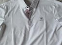 羅蒙（ROMON）T恤男短袖潮流夏季冰絲POLO衫上衣休閑商務半袖翻領打底衫酒紅2XL 曬單實拍圖