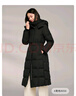 波司登（BOSIDENG）羽絨服鵝絨女款長(cháng)款脫卸帽冬新國標90絨商場(chǎng)同款修身外套 黑色8056 XL 175/96A 體重約130-140斤 曬單實(shí)拍圖