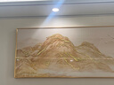 質(zhì)覺(jué)日照金山裝飾畫(huà)臥室床頭客廳茶室主臥輕奢簡(jiǎn)約高級(jí)感聚財(cái)手繪油畫(huà) 日出東方 120*30cm 曬單實(shí)拍圖