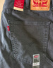 Levi's李維斯男士565寬松直筒工裝美式復古簡(jiǎn)約通勤時(shí)尚休閑褲 藍黑色 32 (32) 曬單實(shí)拍圖