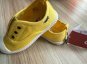 M1&M2童鞋女童帆布鞋幼兒園室內鞋室外小白鞋男童小學(xué)生鞋子一腳蹬566 黃色 22 適合腳長(cháng)13.5cm 曬單實(shí)拍圖