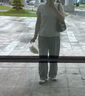 UR2025秋季新款女裝潮流水洗腰帶棉質(zhì)彎刀牛仔長褲UYV850144 曬單實拍圖