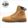 帕拉?。≒ALLADIUM）新款保暖大黃靴子男休閑戶(hù)外真皮馬丁靴百搭高幫鞋男女同款工裝靴 琥珀黃 37.5 曬單實(shí)拍圖