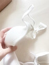 真絲無鋼圈文胸100%桑蠶絲 無痕內(nèi)衣女聚攏防下垂收副乳上托胸罩 白色 M 70C/75AB/80A 曬單實(shí)拍圖