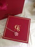 周大生 CHOW TAI SENG桃花S925銀項(xiàng)鏈百搭一款兩戴項(xiàng)鏈七夕情人節(jié)送女友老婆生日禮物 一款兩戴項(xiàng)鏈+【經(jīng)典禮盒】 曬單實(shí)拍圖