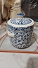 景德鎮(zhèn)陶瓷燉盅 景德鎮(zhèn)青花瓷陶瓷燉盅帶雙蓋家用隔水燕窩燉盅釉下彩湯盅燉煲中式 二人份600毫升+白勺子一個 曬單實拍圖