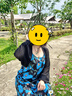 妙奕嘉碎花吊帶連衣裙女裙子2025夏季新款純欲新中式長裙法式海邊沙灘裙 藍色油畫碎花吊帶連衣裙 L 【建議120斤以內】 曬單實拍圖