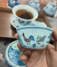 洛湘景德鎮(zhèn)三才蓋碗成化斗彩雞缸杯茶碗純手繪高檔復(fù)古官窯陶瓷泡茶碗 斗彩雞缸杯三才蓋碗 130ML 曬單實(shí)拍圖