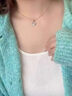 中國黃金（CHINA GOLD）莫比烏斯環(huán)項鏈女款輕奢小眾足銀吊墜首飾節(jié)日生日禮物送女友愛人 托帕石莫比烏斯環(huán)項鏈+品牌禮盒 曬單實拍圖
