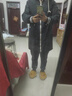 布力潘少女羽絨服女中長款加大加肥中長款服韓版寬松冬裝小個(gè)子加厚 紅色 XL 125-140斤 曬單實(shí)拍圖