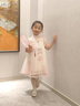 FIDQIOG國際品牌新款漢服女童公主裙中新中式連衣裙夏季 粉色 130 曬單實拍圖