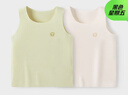 童泰（TONGTAI）寶寶背心夏季莫代爾嬰兒衣服護(hù)肚馬甲兒童薄款打底內(nèi)衣綠色80cm 曬單實(shí)拍圖