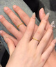 瑞諾黃金莫比烏斯情侶戒指一對足金999訂婚對戒七夕情人節(jié)禮物送女友 勿拍/精美包裝定金 曬單實(shí)拍圖