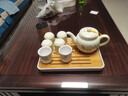 連山閣 陶瓷泡茶壺帶過(guò)濾網(wǎng)內(nèi)膽大容量家用泡茶器大號(hào)功夫茶具單壺沖茶器杯子套裝 升級(jí)玉蘭花陶瓷內(nèi)膽一壺六杯+白色如意盤(pán) 曬單實(shí)拍圖